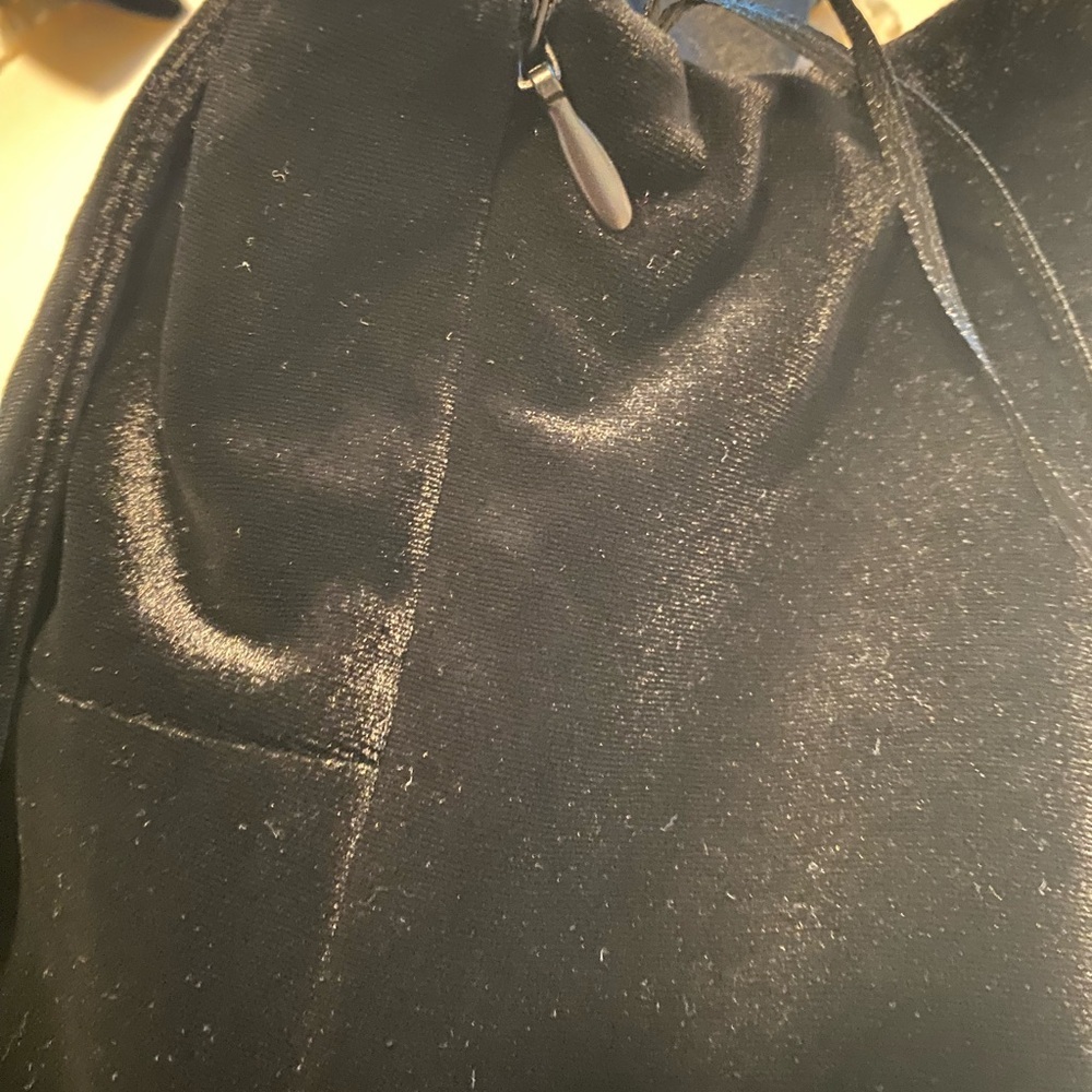 Zara Velvet Black Bows Top S NWT - Picture 4 of 5